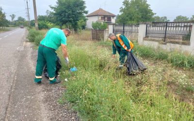 Zaposleni u RJ “Higijena” očistili zelene površine pored puta