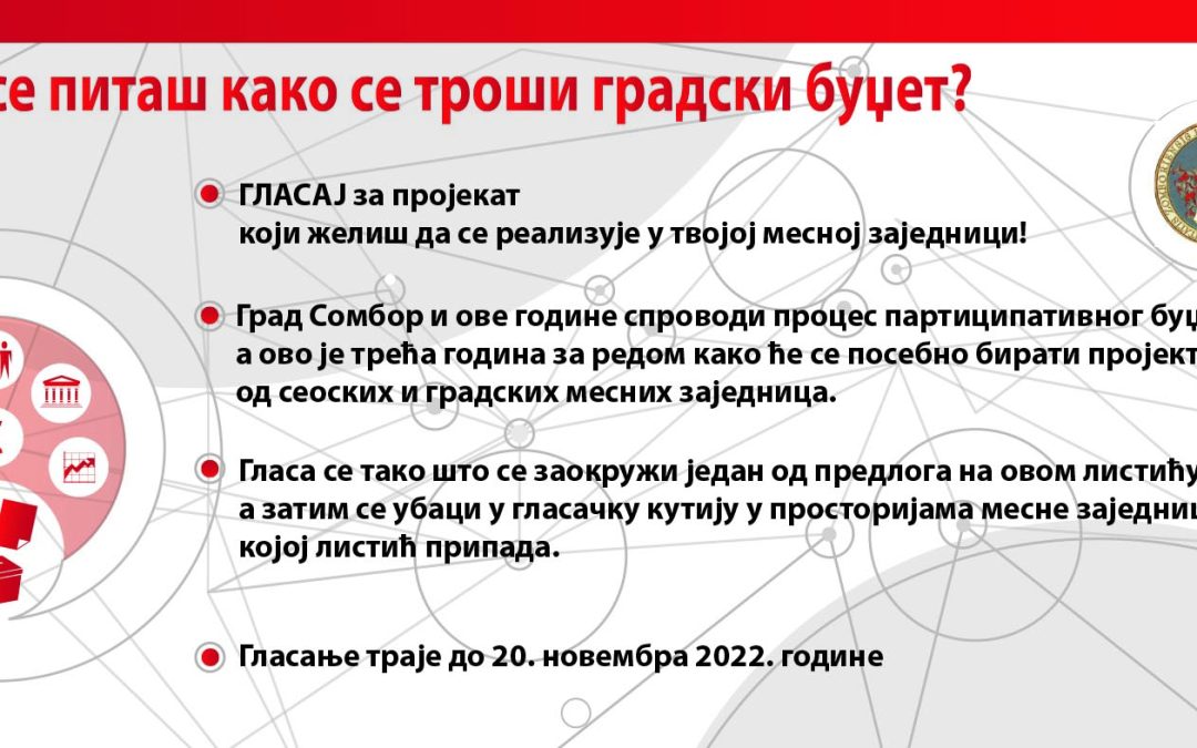 Participativno budžetiranje i ove godine: Uz račun JKP “Čistoća” listić za glasanje za nove prijekte